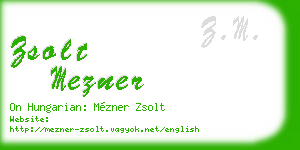 zsolt mezner business card